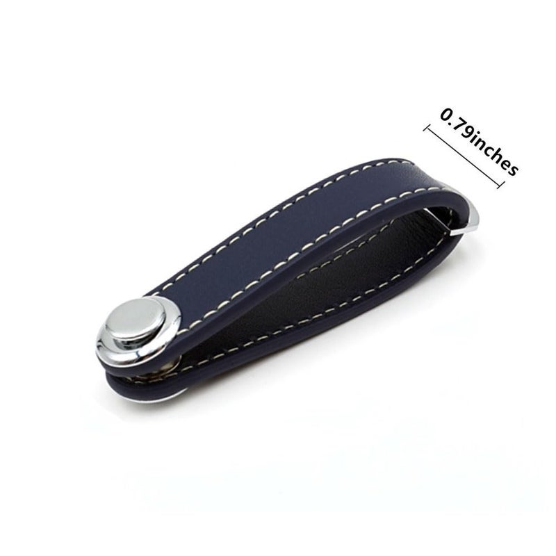ERCRYSTO Compact Key Holder - Stylish & Practical Pocket Key Organizer With Secure Locking Mechanism. (Dark Blue) - Image 3
